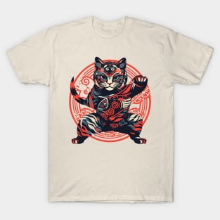 Vector style Edo cat T-Shirt